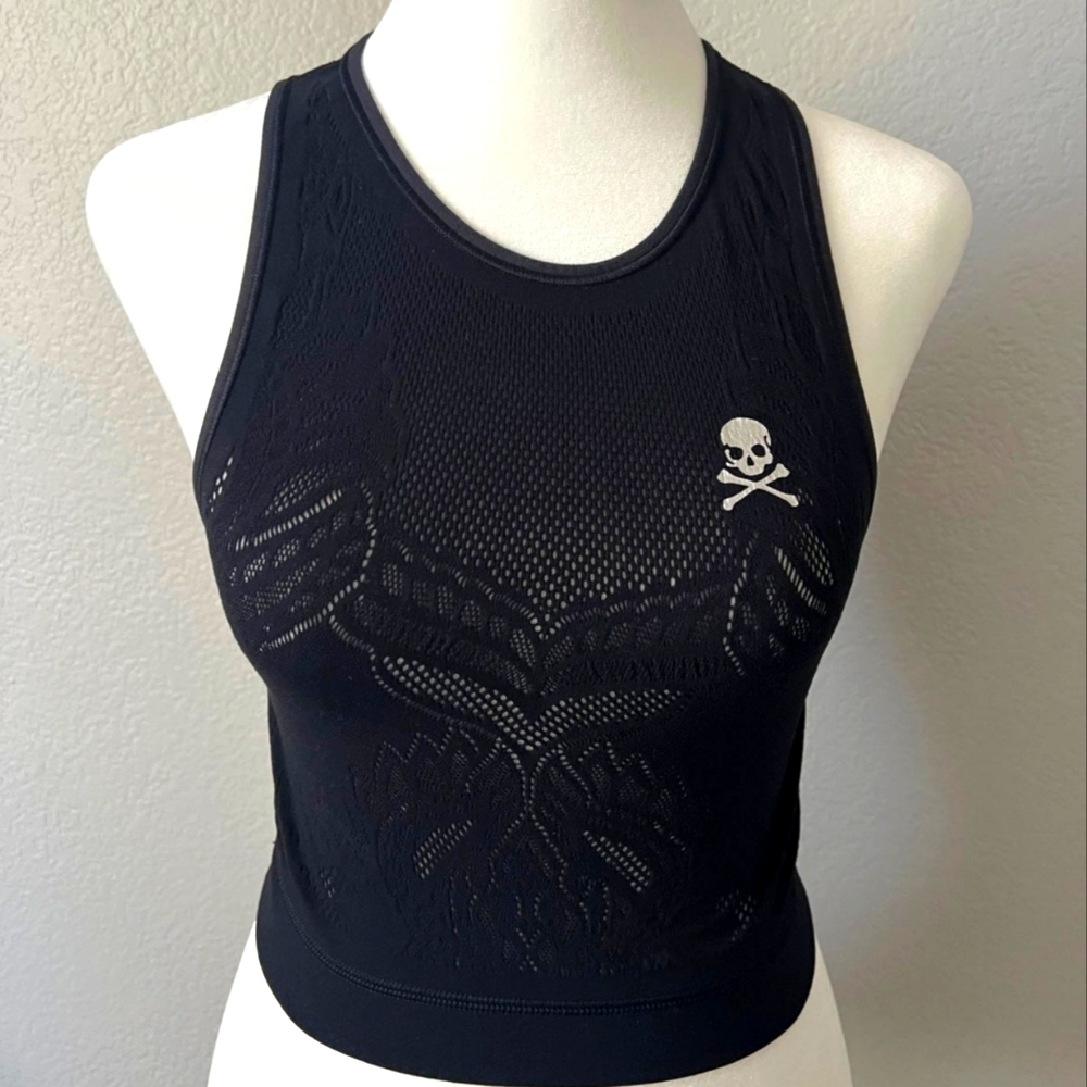 LULULEMON x SOUL Reveal Lattice Paisley Crop Tank Top